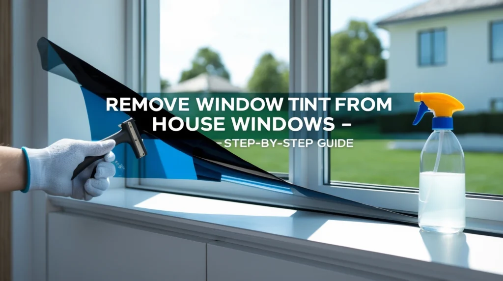 Remove window tint house windows