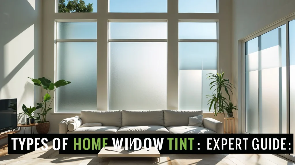 types of home window tint