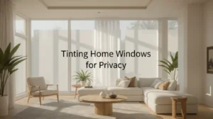 Tinting home windows for privacy