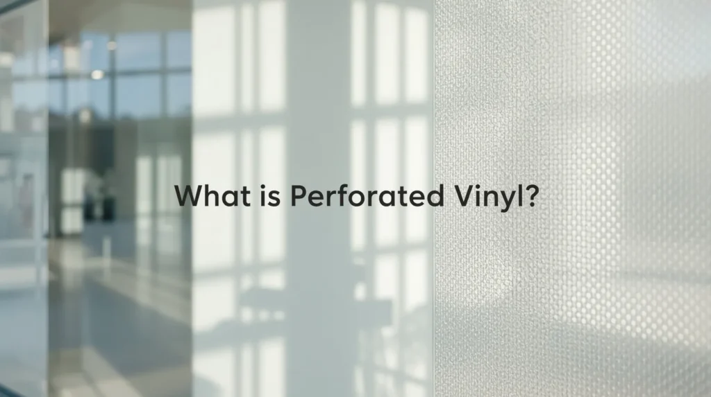 what is perforated vinyl