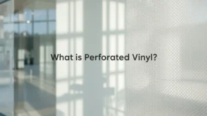 what is perforated vinyl