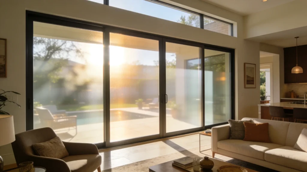 window film for sliding glass doors